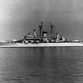 USS Newport News (CA-148) Port side view